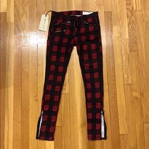 Rag & Bone (size 26) Checkered Skinny Jeans